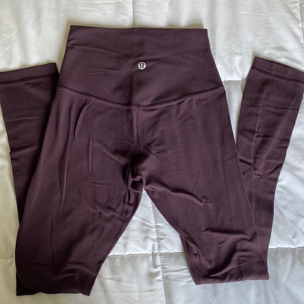 Lululemon align leggings, size 2, plum color